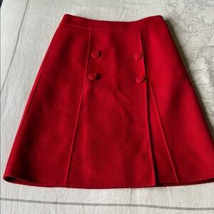 Talbots Wool Double-Breasted Skirt